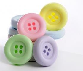 Cute as a button Baby Shower Favor - 20 Button soaps